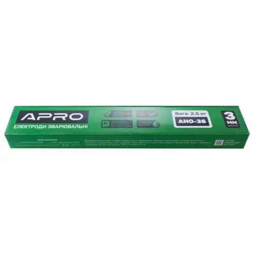 Электроды сварочные Apro - 3 мм x 2,5 кг АНО-36