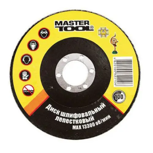 Круг пелюстковий торцевий Mastertool - 125 мм Р150 
