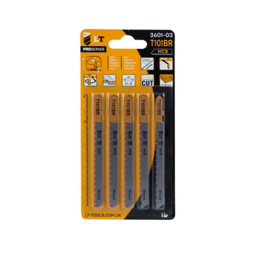 Полотно пиляльне для лобзика LT - T101BR (5 шт.) Pro