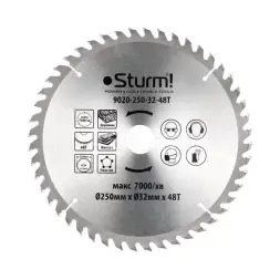 Диск пильный по дереву Sturm 9020-250-32-48T, 250х32 мм 48 зубов