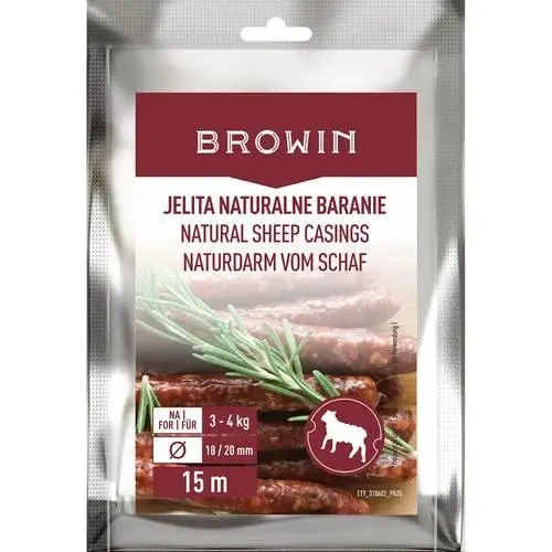 Натуральні оболонки баранячі Browin 18/20 мм 15 м