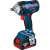 Bosch Гайковерт Professional GDS 18V-400 акумуляторний 2х18 В GBA 5 А/год, 400 Нм, 0-2500 об/хв, ЗП GAL 18V-40, кейс, затискач квадрат, 1,87 кг