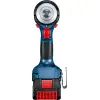 Bosch Гайковерт Professional GDS 18V-400 акумуляторний 2х18 В GBA 5 А/год, 400 Нм, 0-2500 об/хв, ЗП GAL 18V-40, кейс, затискач квадрат, 1,87 кг