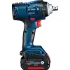 Bosch Гайковерт Professional GDS 18V-400 акумуляторний 2х18 В GBA 5 А/год, 400 Нм, 0-2500 об/хв, ЗП GAL 18V-40, кейс, затискач квадрат, 1,87 кг