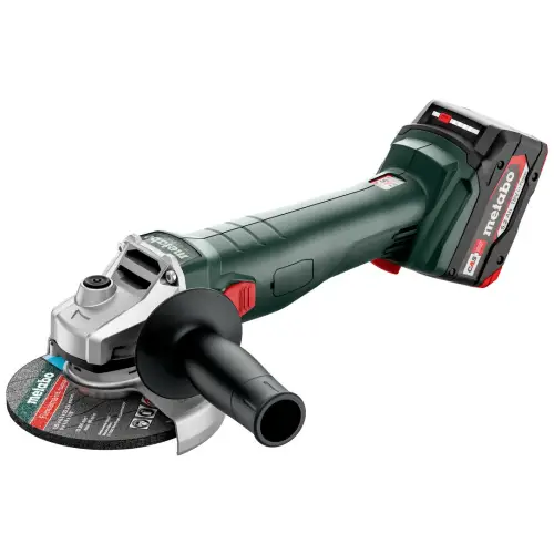 Шлифмашина угловая аккумуляторная Metabo W 18 L 9-125 QUICK, 125 мм, Li-Power, 2*18В, 5.2 Ач, 2.3 кг