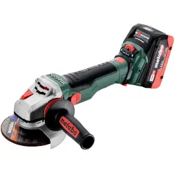 Шлифмашина угловая аккумуляторная Metabo WVB 18 LTX BL 15-125 Quick, 125 мм, 18В 2*5.5 Ач, 2500-10000 об/мин, М14, metaBOX 165 L, 2 кг