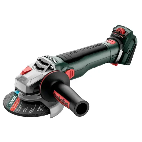 Шлифмашина угловая аккумуляторная Metabo WVB 18 LT BL 11-125, 125 мм, 18В, 2800-1000 об/мин, М14, 1.8 кг, без АКБ и ЗУ