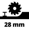 Міні-пила циркулярна Einhell  TE-CS 18/89 Li - Solo акумуляторна, PXC, 18 В, 3500 об/хв, диск 89х10 мм 