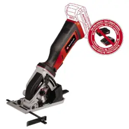 Мини-пила циркулярная Einhell TE-CS 18/89 Li - Solo аккумуляторная, PXC, 18 В, 3500 об/мин, диск 89х10 мм 